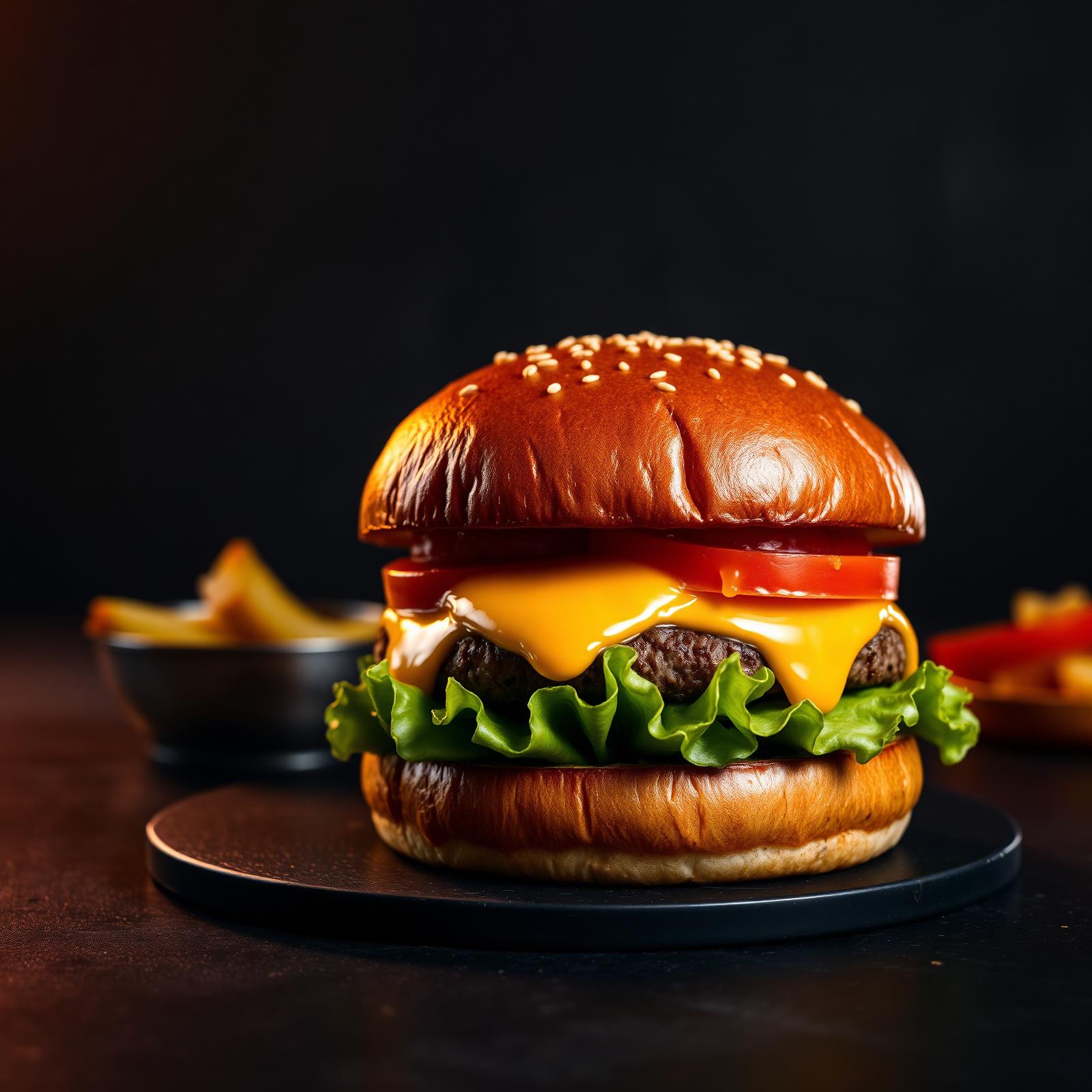 Signature Golden Smash burger